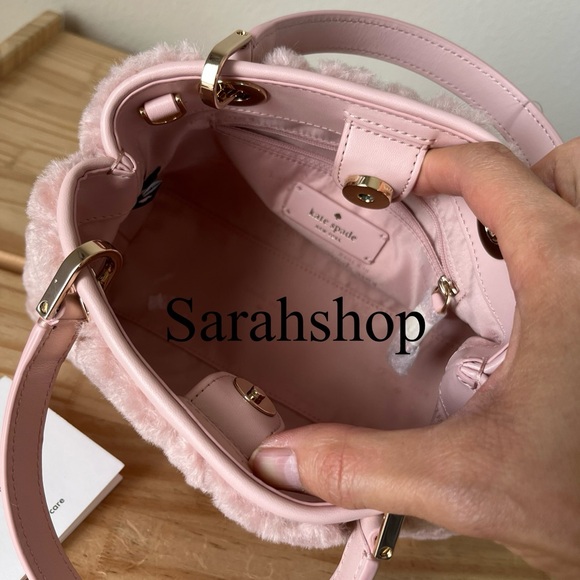 ♠️Kate Spade Carey Faux Fur Small Sullivan Satchel - Picture 11 of 14